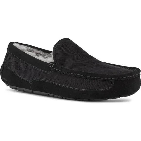 UGG | Shoes | Ugg Ascot Corduroy Shearling Slippers Mens  display picture 3